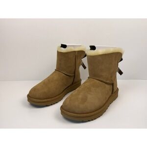 UGG Classic Mini Bailey Bow II Women's Size‎ 6 Chestnut Brown 1016501